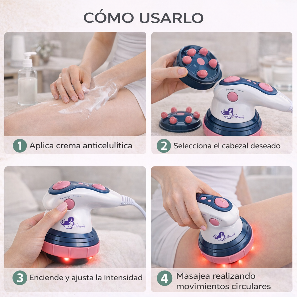 Masajeador anticelulítico con luz infrarroja