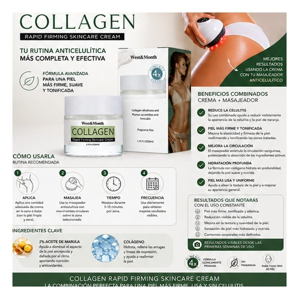 Crema de colágeno anticelulítica